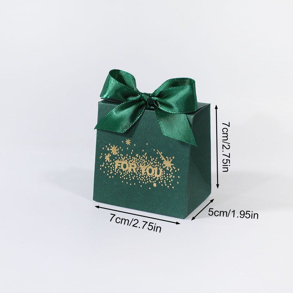 Elegant 5pcs Wedding Favors Gift Boxes with Satin Ribbon